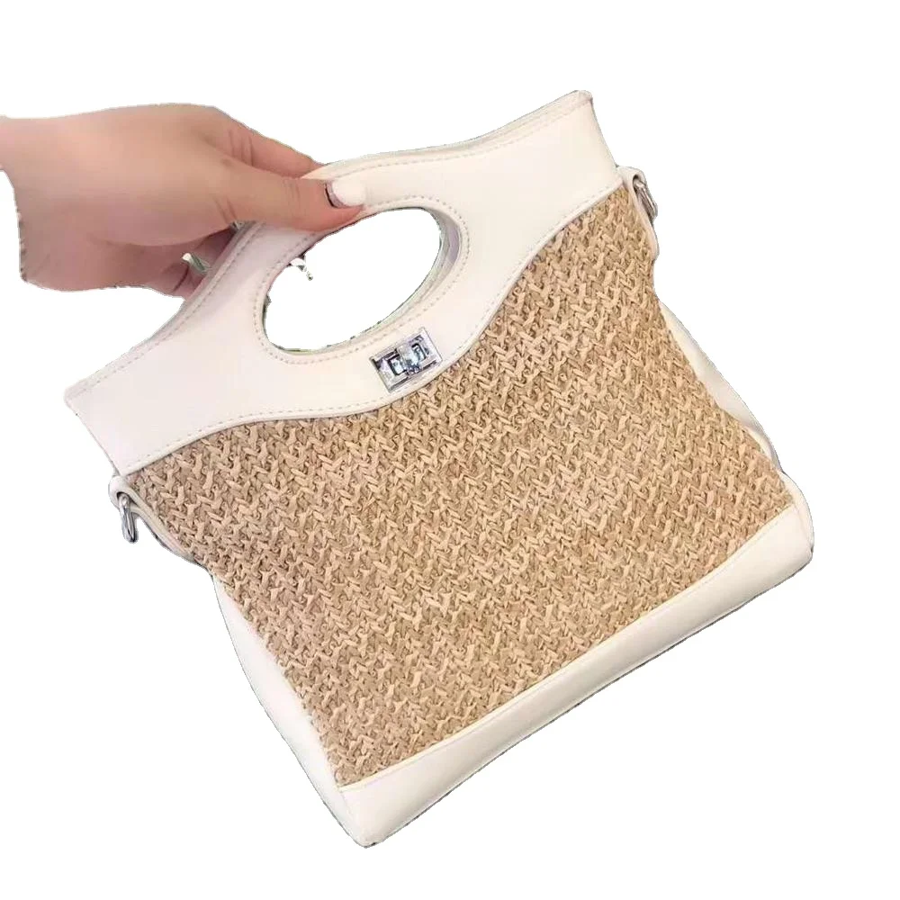 

2021 new design cute crossbody bag women woven tote bag small women handbag