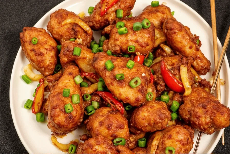 Bowl of Chinese spiced chicken