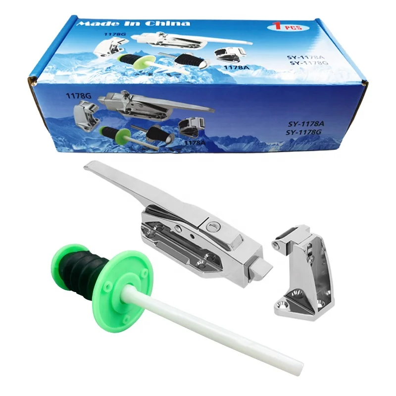 Industrial 1178 Color Zinc Alloy Material Oven Cold Storage Freezer Cold Room Door Handle Latch Lock for Window Usage