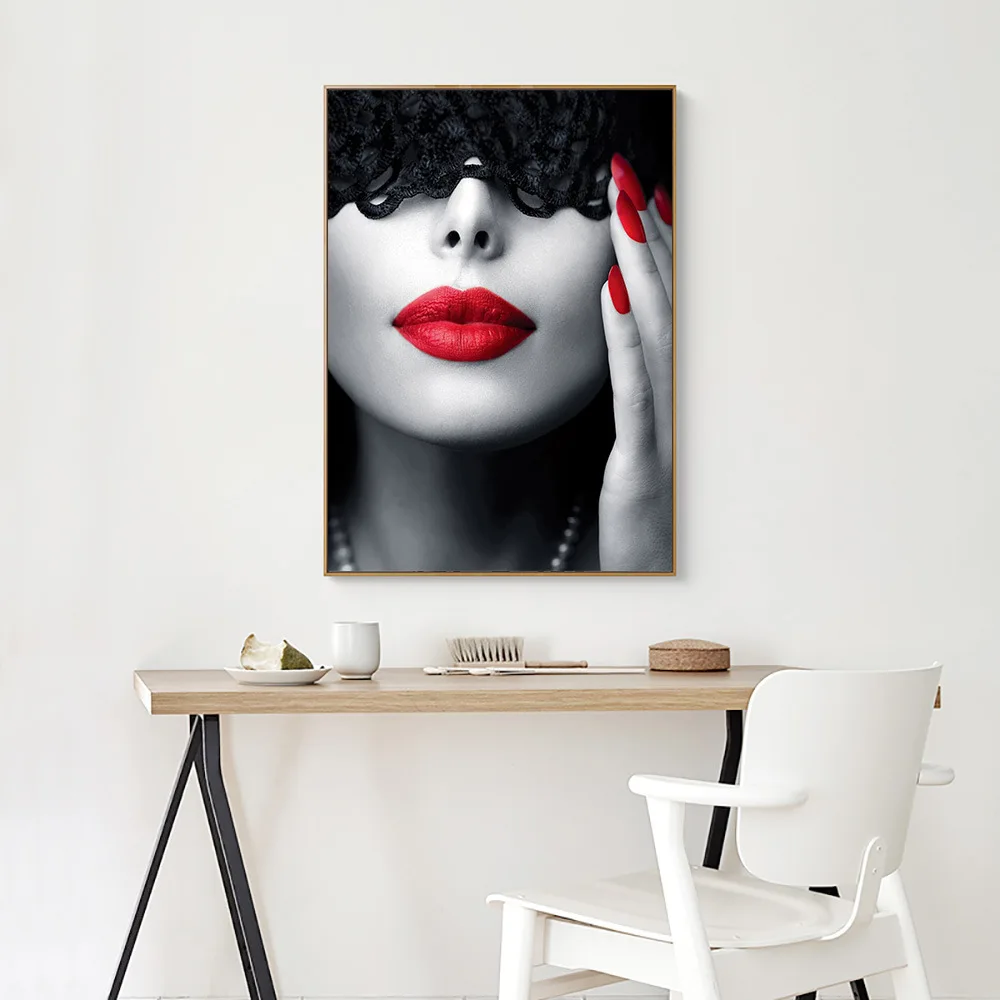 Canvas Oil Painting Wall Arts Sexy Masked Goddess Home Decoration
