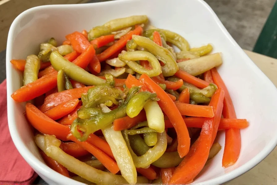 Comparison between homemade and store-bought giardiniera jars