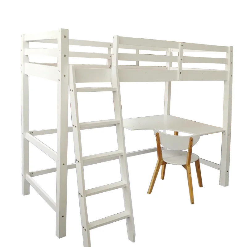 Wonderful White Loft Bunk Bed With Stylish Study Desk Buy Bunk Loft Bed With Computer Desk