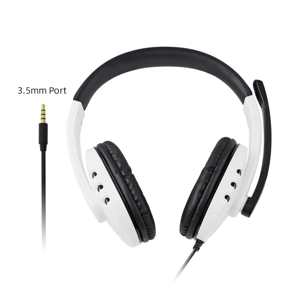 

Factory Hot selling Surround Sound Noise Cancelling Headphones Gaming headset for Computer Wired Gaming Headset, White