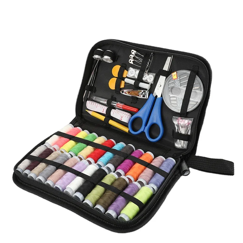 

New Nordic Storage Sewing Bag 45 Pieces Thread Box Factory Direct Travel Sewing Kit