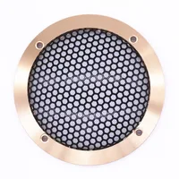 

Perforated Black Silver Red Gold Gray metal speaker cover, 3" inch speaker grille decorative circle