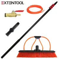 

Extenclean equipment for solar panels cleaning brush telescopic rotating brush with 18FT aluminum extension pole