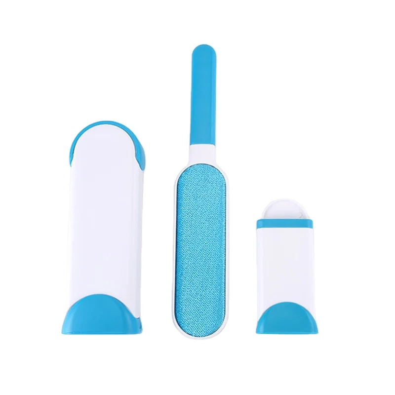 

3 in 1 Dog Cat Hair Remover Pet Fur & Lint Removal Brush Tool with Self-Cleaning Base for Furniture Clothes Couch Carpet