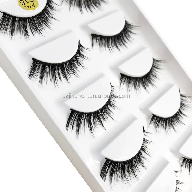 

Custom private label 018 best seller 5 pairs 3d mink false eyelashes with packaging