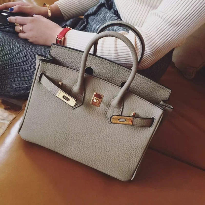 

20CM Leather Bags For Women 2021 Luxury Handbags Women Bags Designer Big Tote Hand Bag Chain Leather Handbag Set Bolsa Feminina