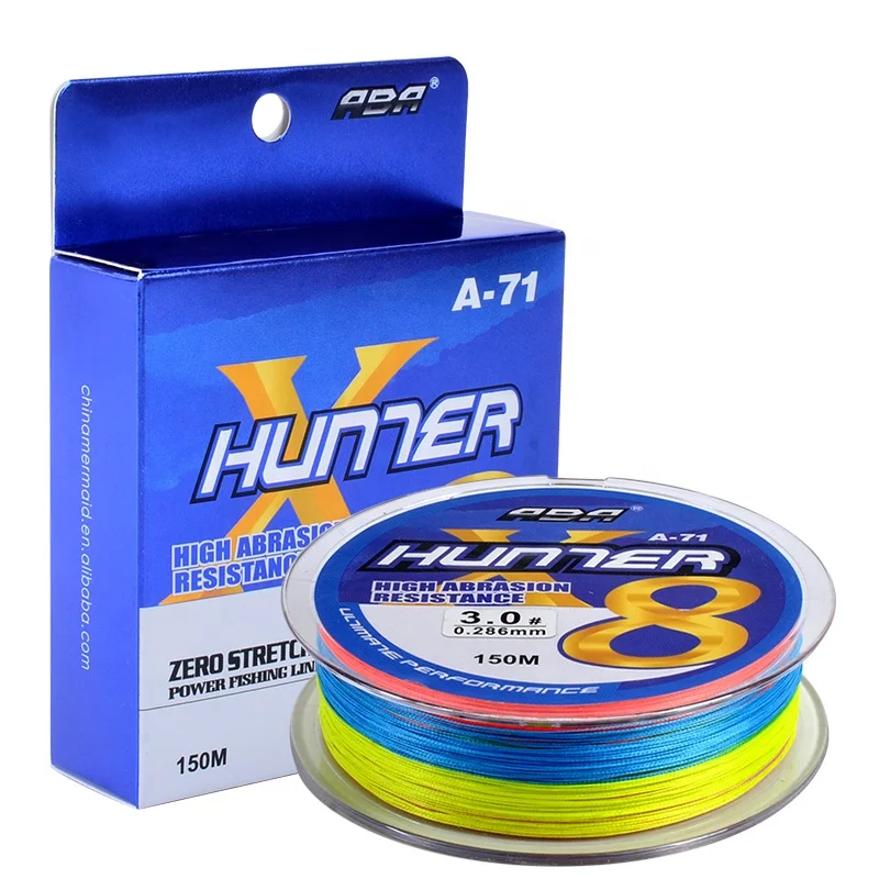 Strong strength UHMWPE Multifilament line PE 8 strand braided fishing line for Japan outdoor