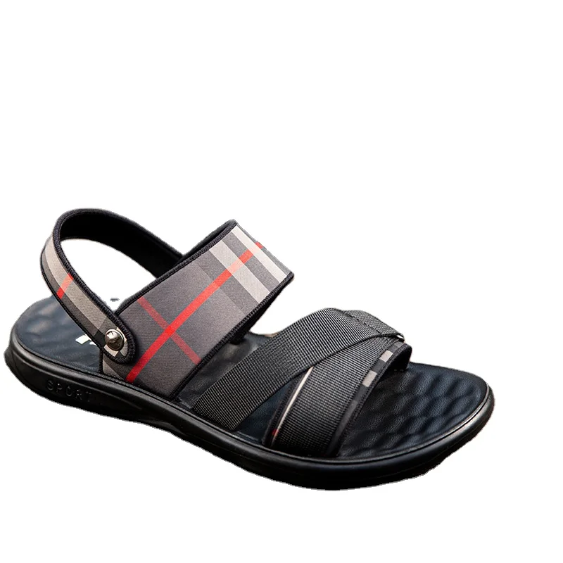 

FanLi Hot Sell Custom Logo Comfortable Outdoor Beach Breathable Summer Leather Men's Sandals