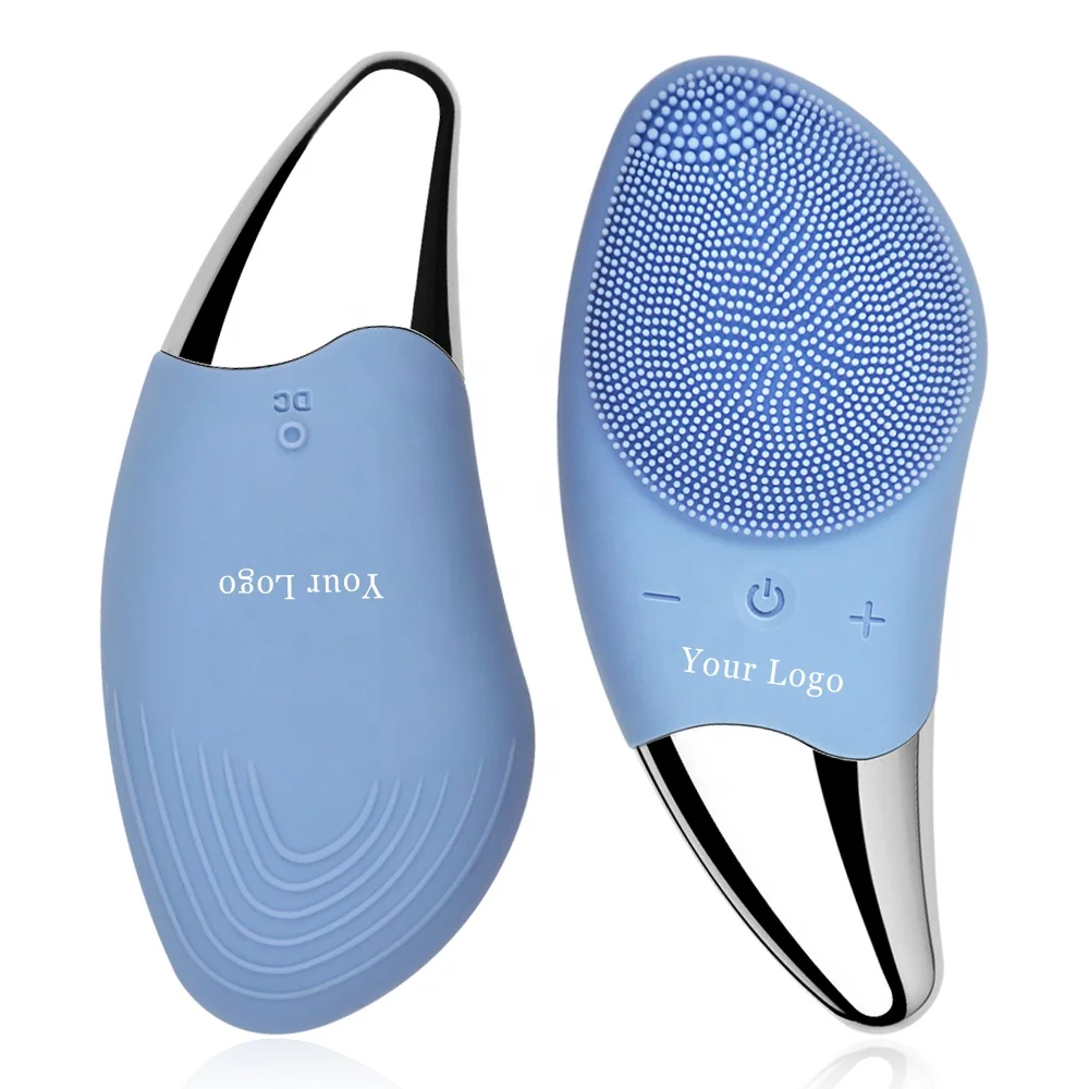 

Customize Logo Hot Selling USB Rechargeable Ultrasonic Vibration Face Cleansing Brush