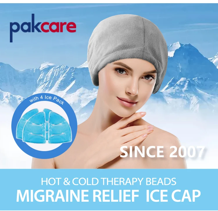 Rehabilitation Therapy Supplies Relieve Headache Reusable Ice Cold Hat