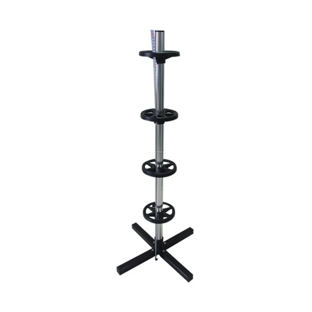 Tyre Holder Hold 4 Wheels Can Move Aluminum Alloy Tire Stand Wheel Rack