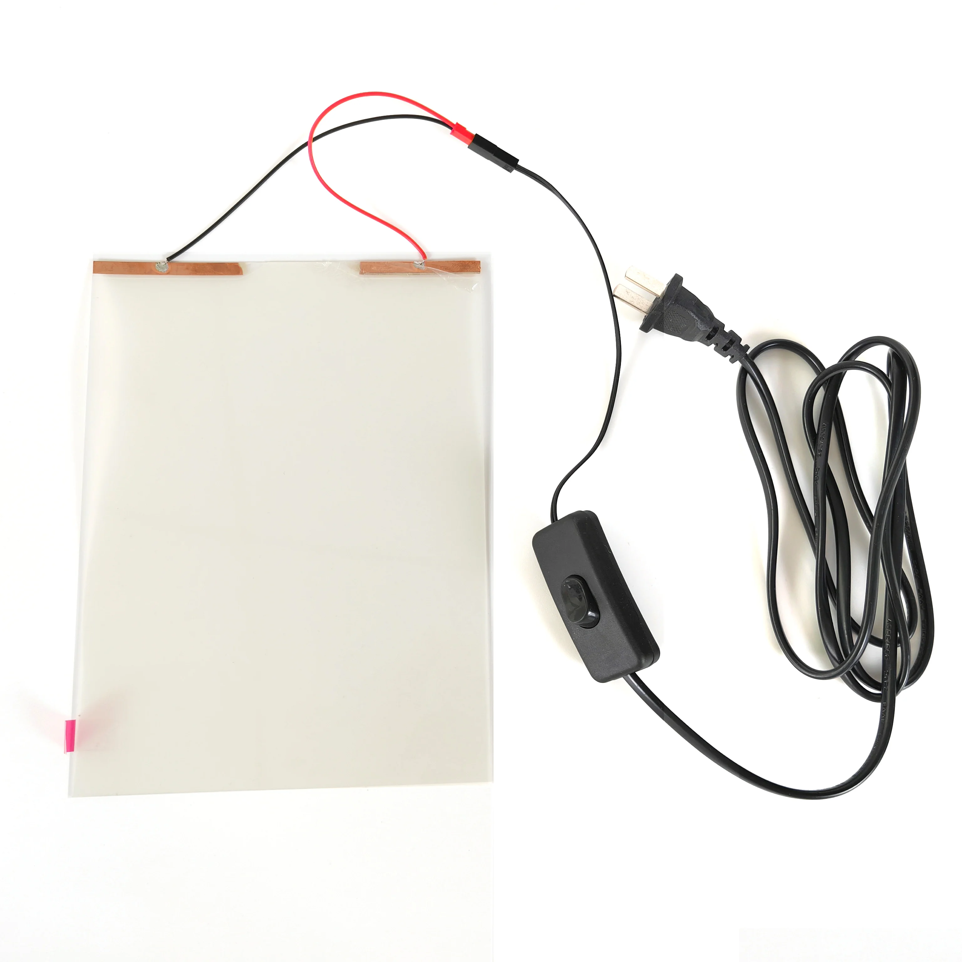 Switch Glass Film Smart Sample Electronic Switchabl Smart Film Intelligent PDLC Film Tint A4 Size 200mmx150mm