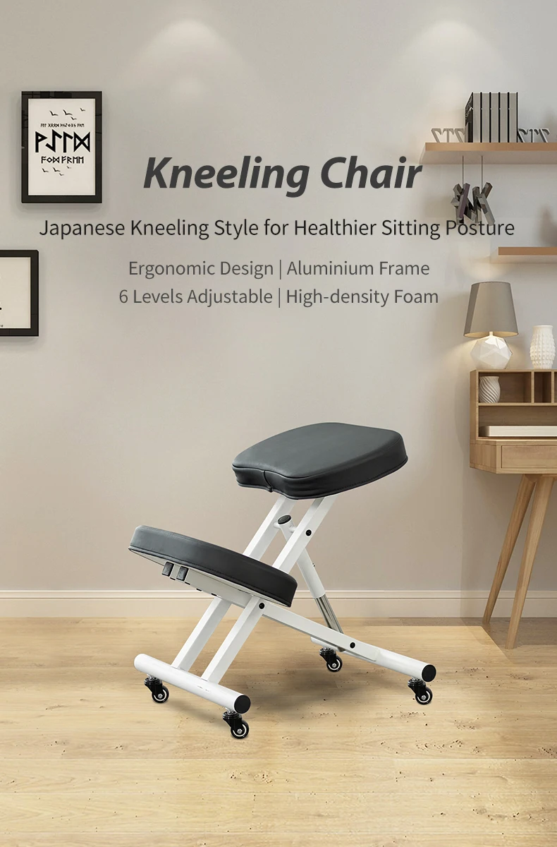 Pc35 Kneeling Ergonomic Wooden Chair Kneeling Office Chair Wooden