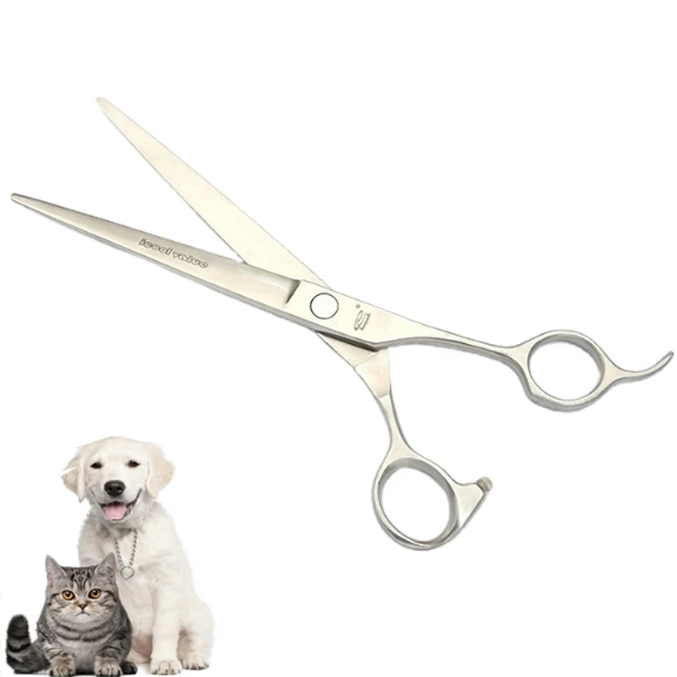 

Competitive Price Grooming 7-8 Inch Beauty Straight Scissors For Pet, Silver
