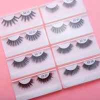 

hand made cotton stalk thick custom logo packaging case 5d korean silk hair fake lash 3d false mink eyelash