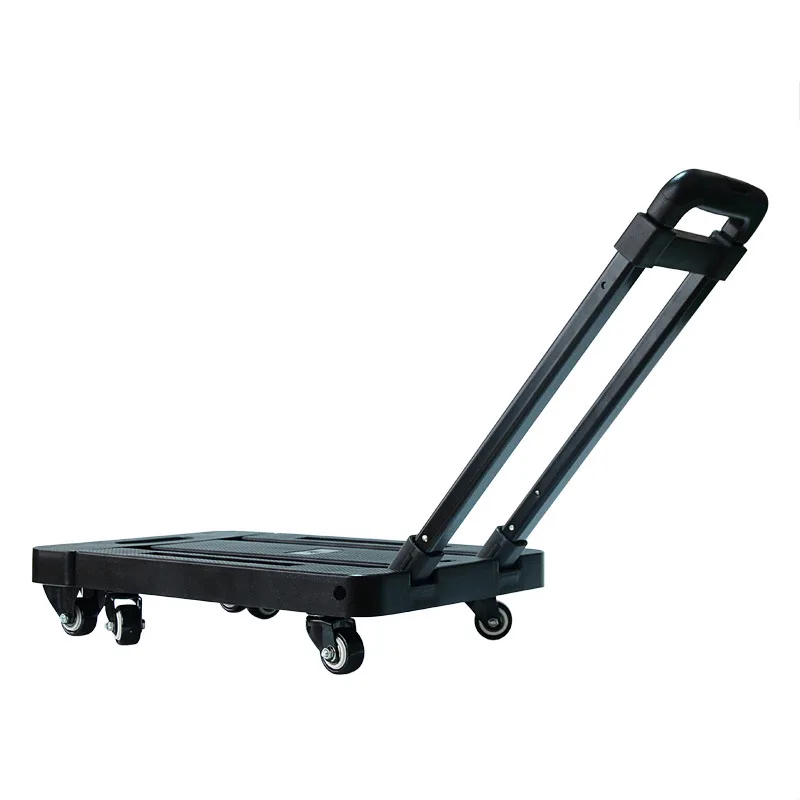 
Easy Moving 200 kgs 10cm Expandable Folding Luggage Hand Cart With 6 Universal Casters 