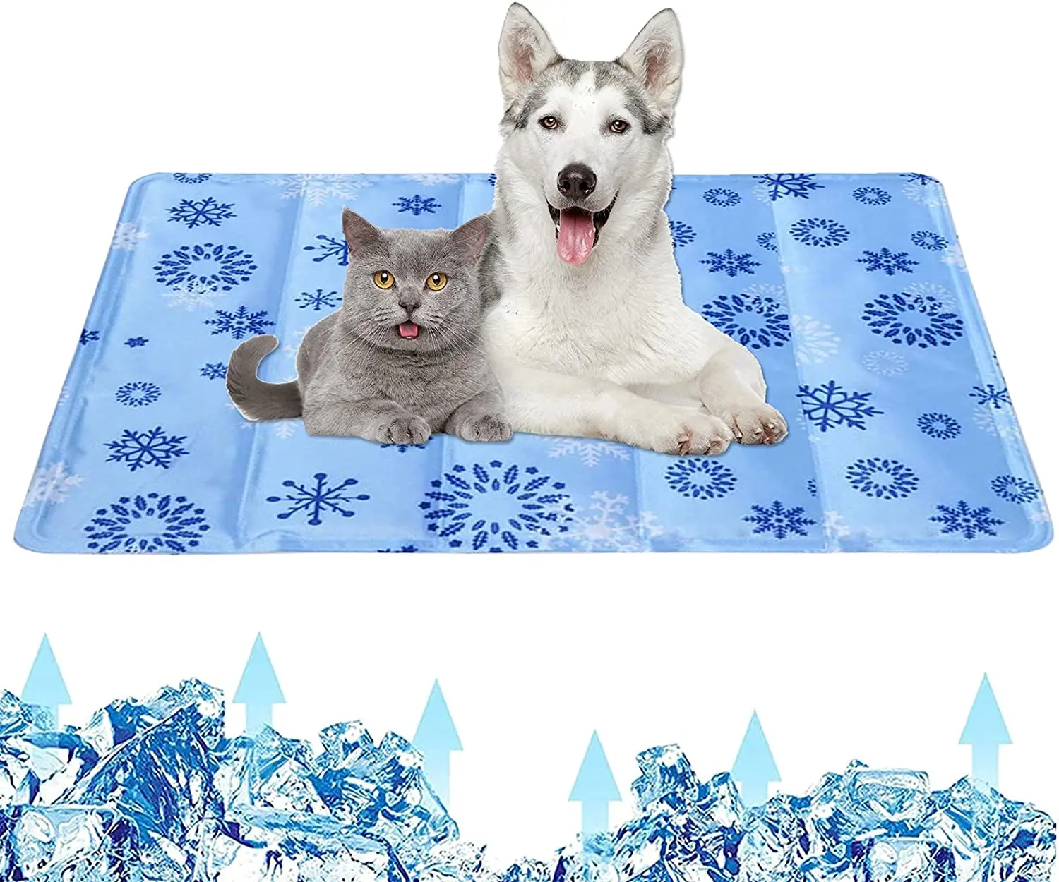 

Pet Self Cooling Mat Pad for Dogs Cats Summer Water Filling Gel Pet Pad Bed Pressure Activated Comfortable Cool Gel Pet Mat