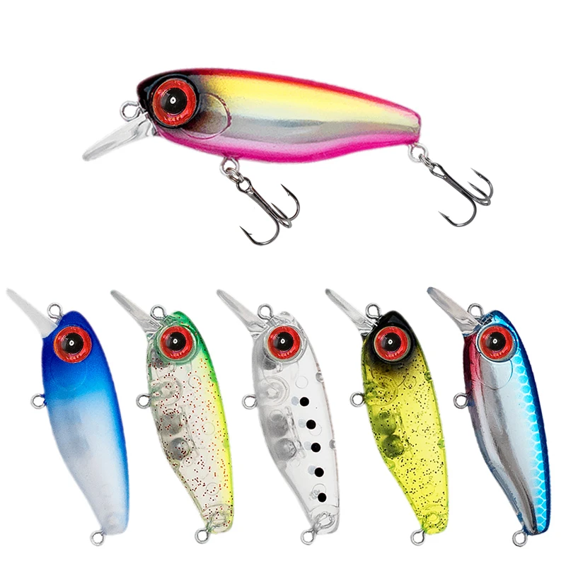 

Top Right 2.7g 38mm M098 Suspend Minnow Lure Trout Fish Baits Pesca Artificial Lure Fish Bait, As the picture shows