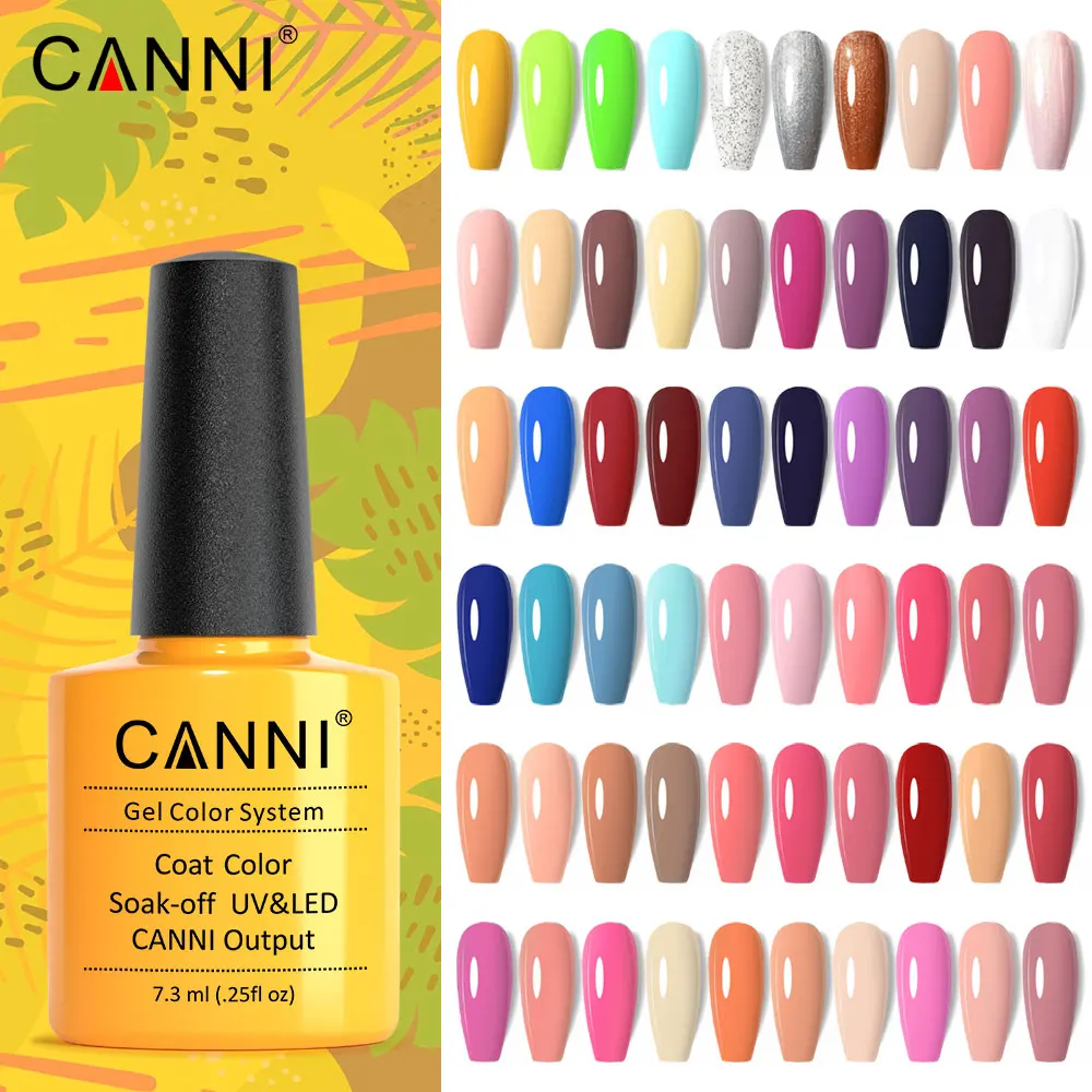 

CANNI 7.3ml Soak Off UV LED Nail Gel Polish 240 Colors Manicure Set Nail Art UV Gel Varnish