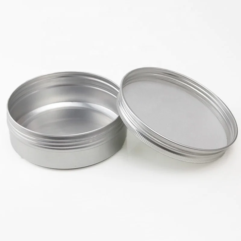 

In Stock 4oz 120g Cosmetic Aluminum Jar In Stock Empty Container Metal Can Eye Cream Round Metal Tin With Lid (NAL01-120)