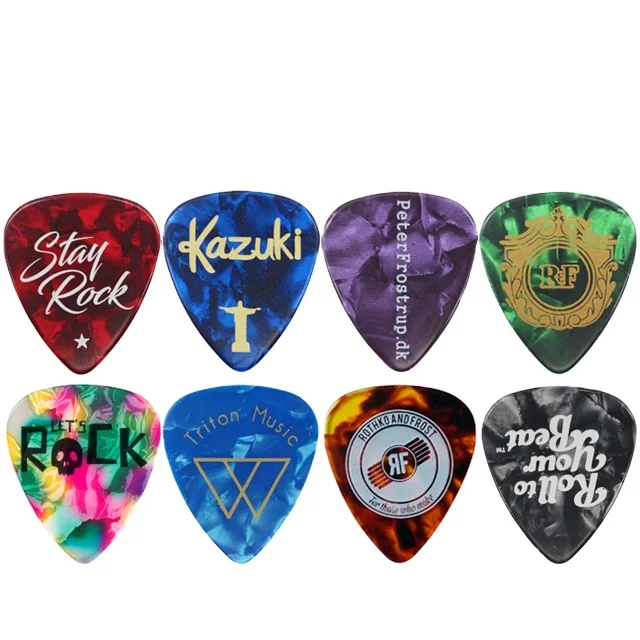 

Amazon Hot Sale 0.46mm 0.71mm 0.88mm 0.96mm 1.2mm 1.5mm Various Thickness Choices Custom OEM Celluloid Guitars Plectrum Picks, Colorful