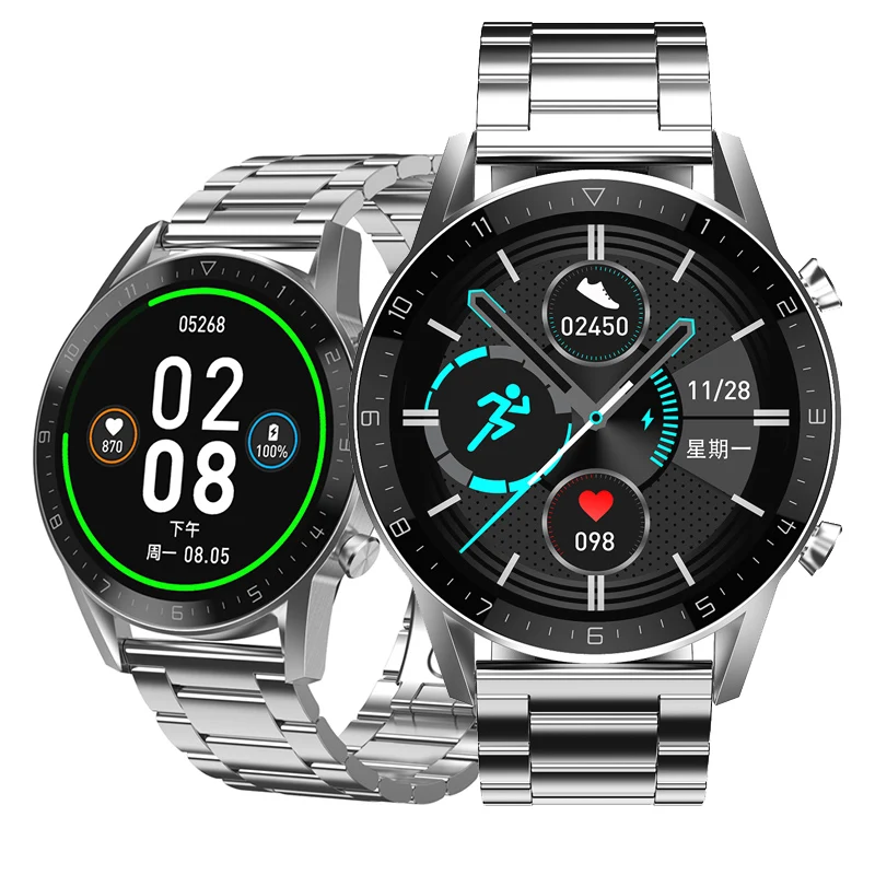 

OEM hot IPS full touch round screen WearFit Android smartwatch DT92 with Blood oxygen phone call sport smart watch DT92