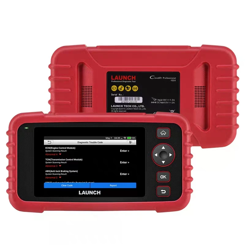 

X431 CRP123 Four System Auto Diagnostic tool for Engine ABS SRS AT + 11 Service Functions Update Online X431, Red