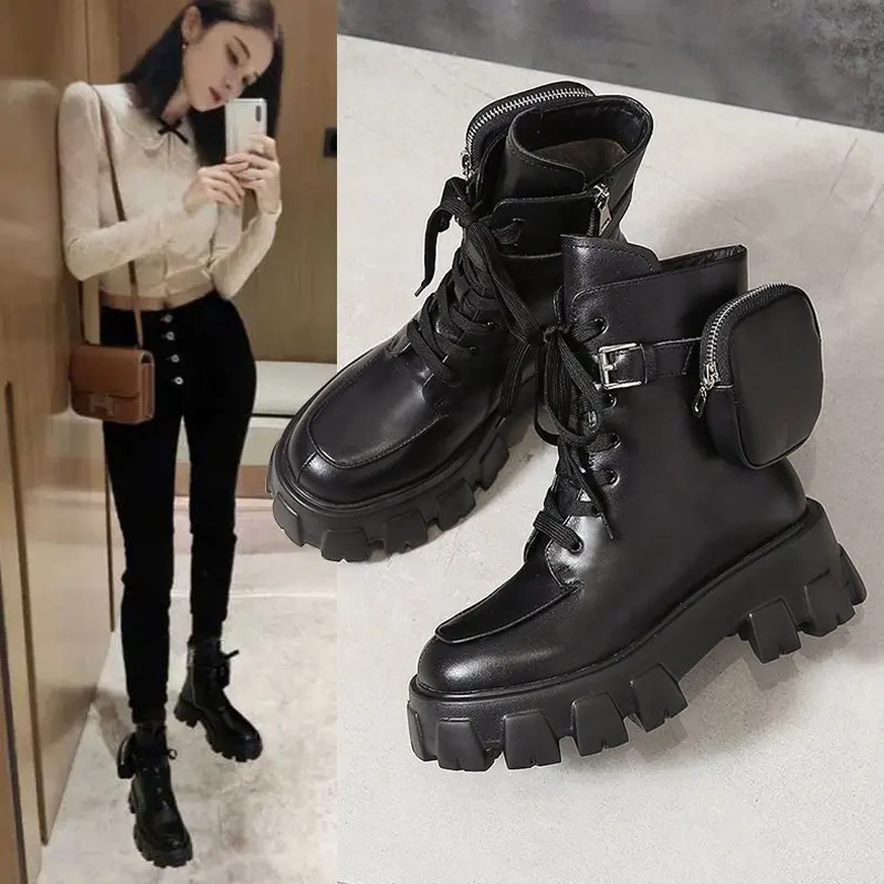 

2020 Fashion Women Ankle Boots Winter zipper High Quality Leather Boot Anti-slip Wear-resistant Comfortable Women Ankle Boot