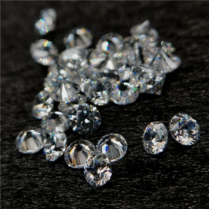 

AAAAA 1mm to 2mm cz loose stone cubic zirconia loose gemstones round brilliant star cut CZ Stone