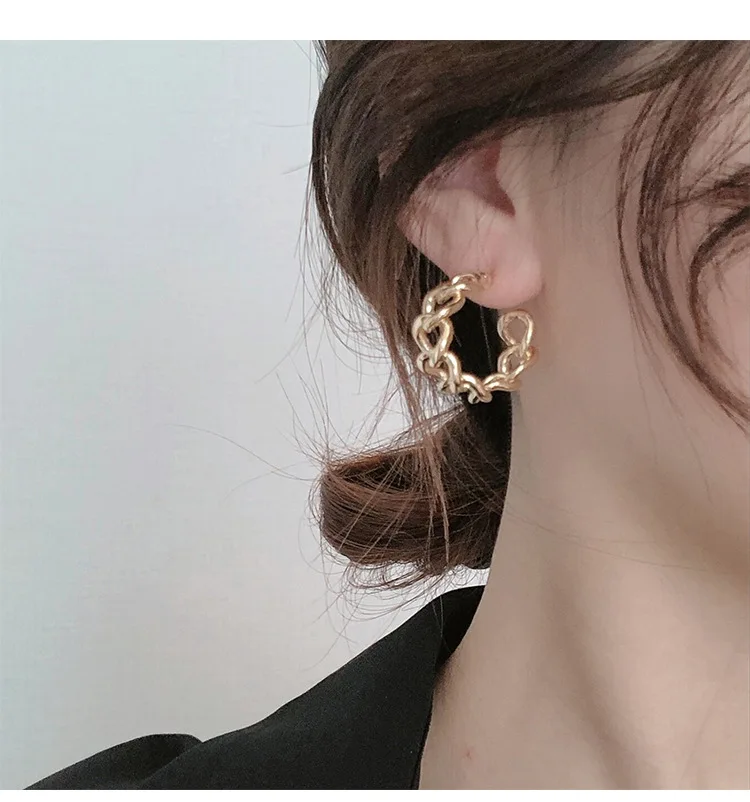 

Simple cold wind acrylic earrings with exaggerated classical african jewelry for women