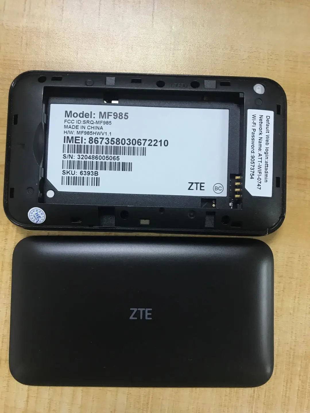 At & T Vitesse 2 Zte Mf985 4g Lte Mobile Hotspot Sans Fil Routeur Wifi