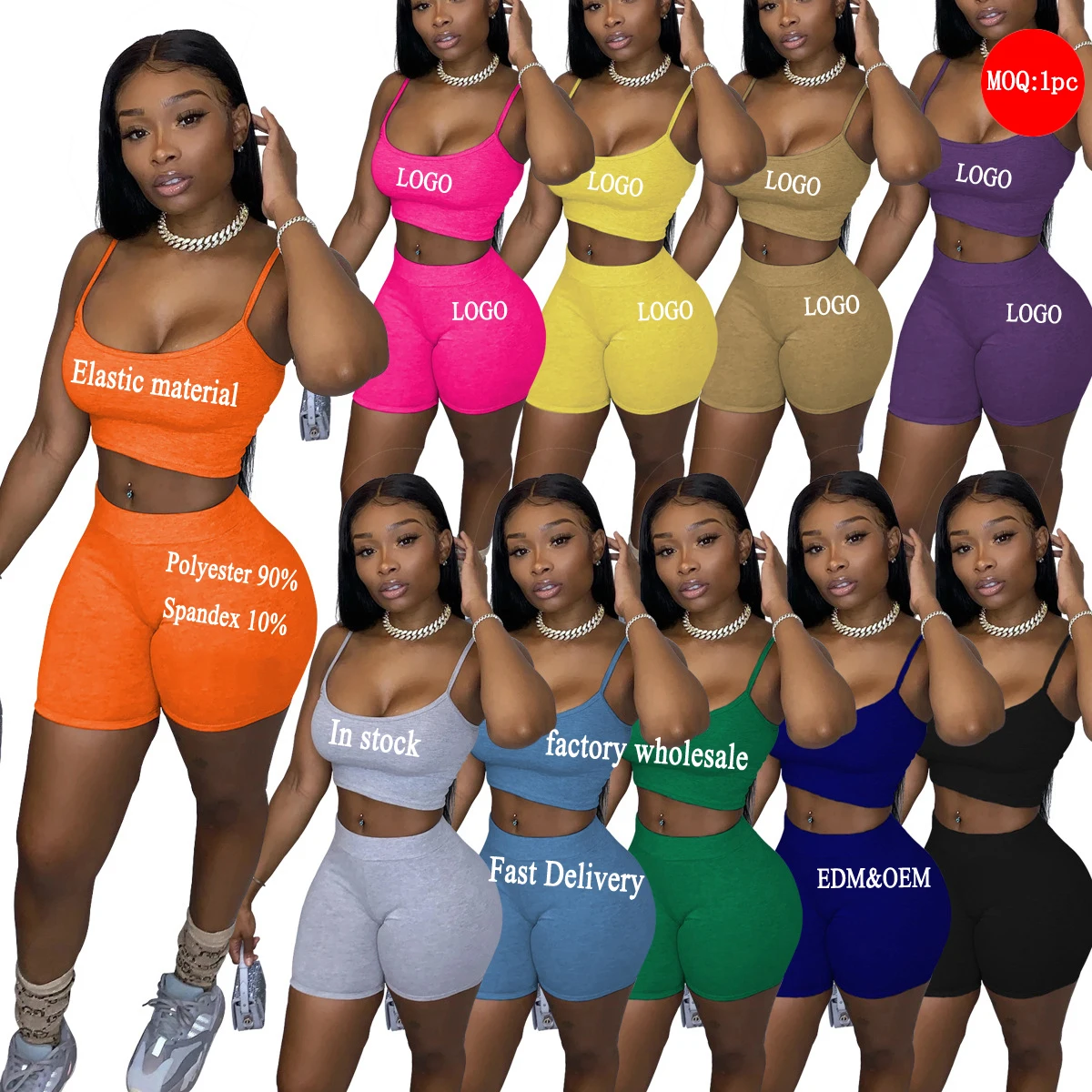 

2022 Pretty And Cheap Clothes For Woman Biker Ladies Short 2 Two Piece Set Outfit Jogger Sweatshirt Women's Summer Sets