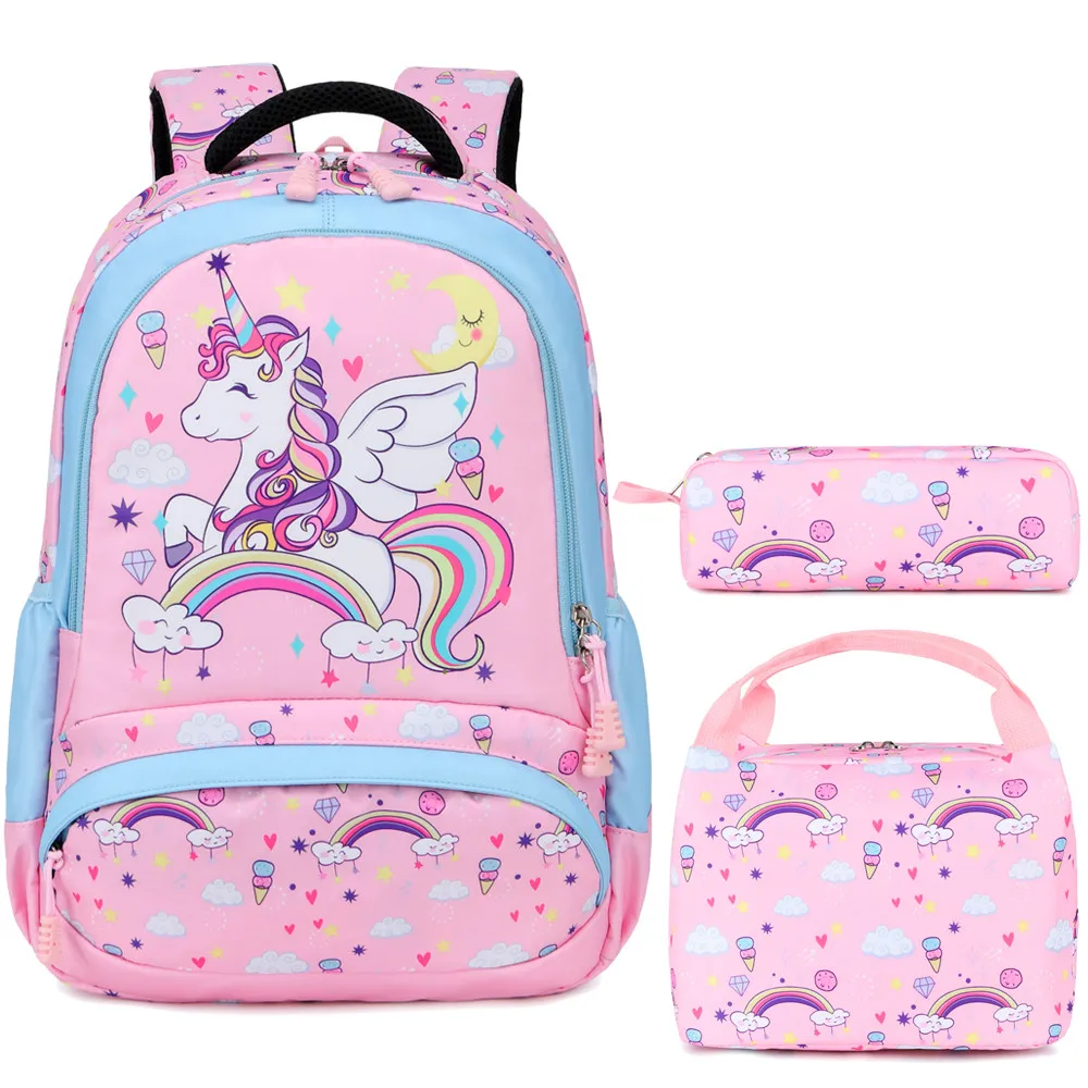 

Meisohua tiktok hot sale products new style school bag wholesale school bag, Blue,pink,deep blue