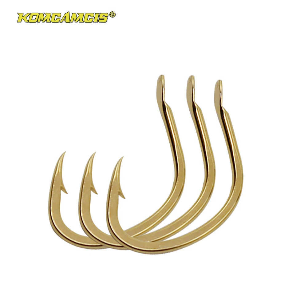 

6#~12# Japanese Quality Lure Jig Gold Fishing High Carbon Steel Saltwater Fresh Carp Hook