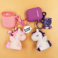 

Cute Unicorn Keyring For Airpods Silicone Case For Airpod Case Animal For Airpods Silicone Case Cover