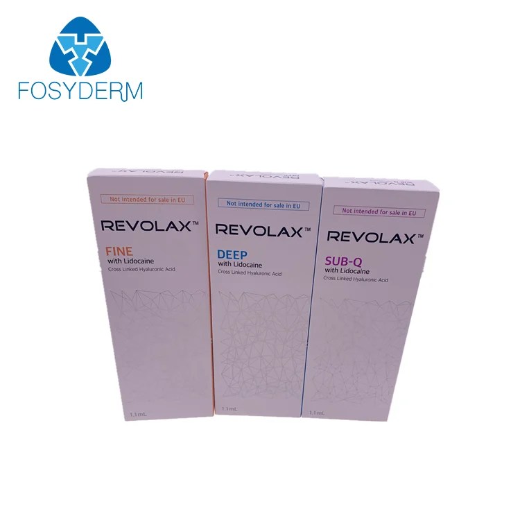 

Korea Revolax Cross Linked Fine Deep Sub-Q Dermal Filler For Wrinkles Lips HA, Transparent