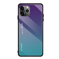 

Luxury anti-scratch Gradient Colors Tempered Glass phone case for iphone 11
