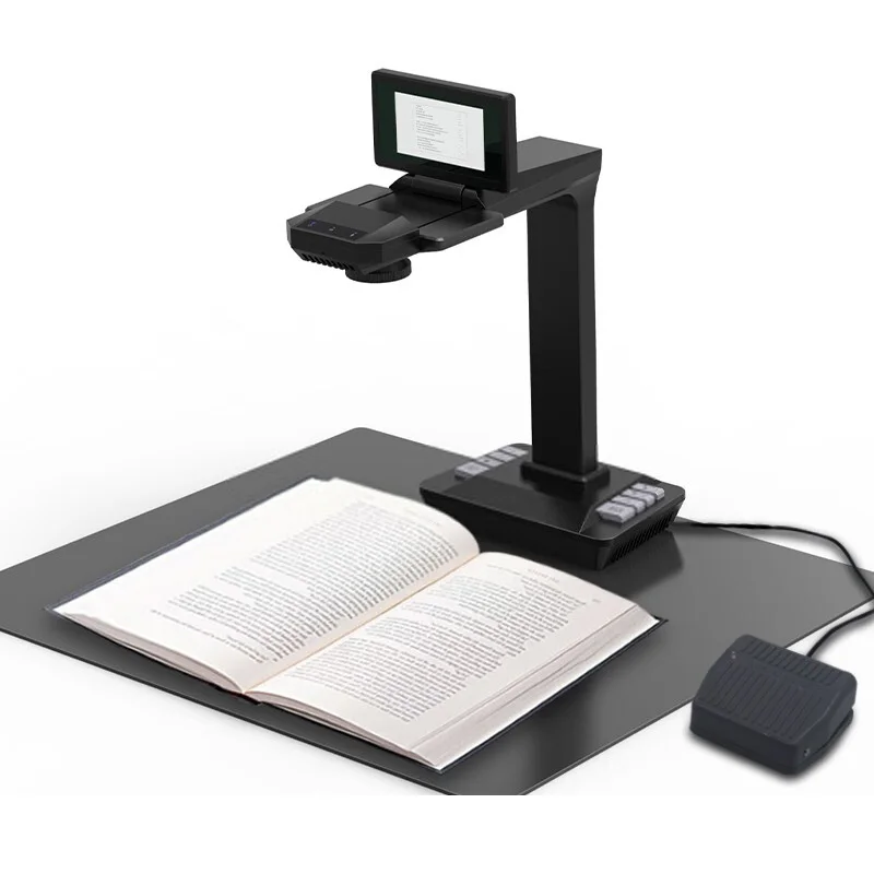 

Support offline stock files china document camera 20MP OCR High Speed Book Scanner A3 Document Scanner with 5 inch LCD monitor