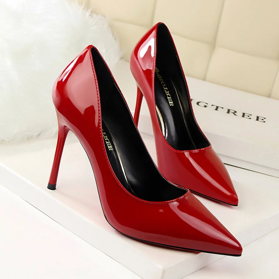 

High Fashion Elegant Office Shoes Women Pumps 1 Pair Simple Design 2021 Summer High Heel For Lady