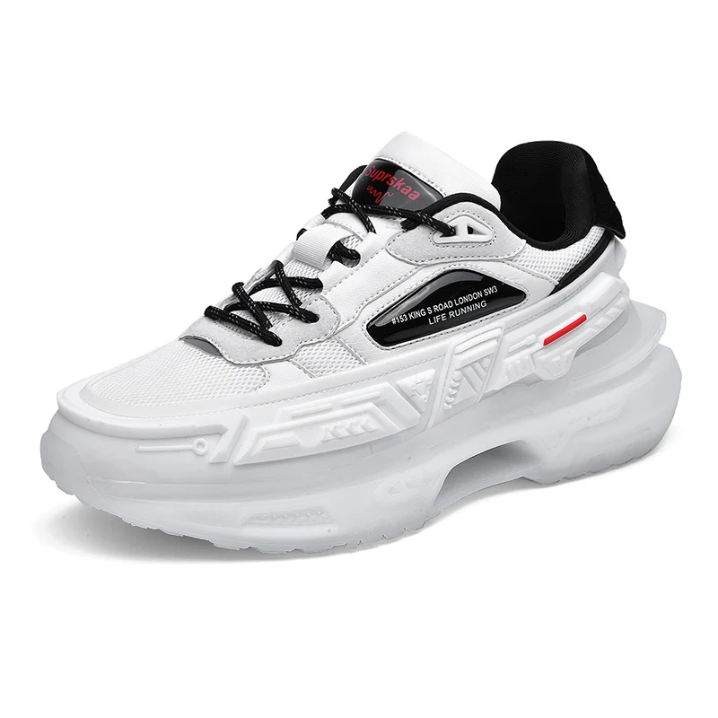 

Dropshipping Custom Logo Men`s Platform Sneaker Mesh Breathable Casual Shoes Sports Footwear custom sneakers