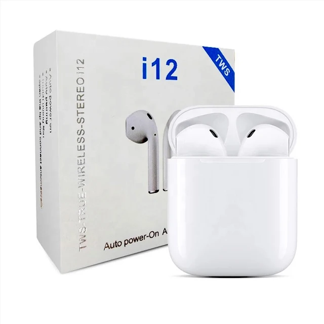 

TWS 5.0 True Wireless Stereo Earbuds i12 i12s Touch Headphones Waterproof Headphone Sports Headphones (with charger)L328