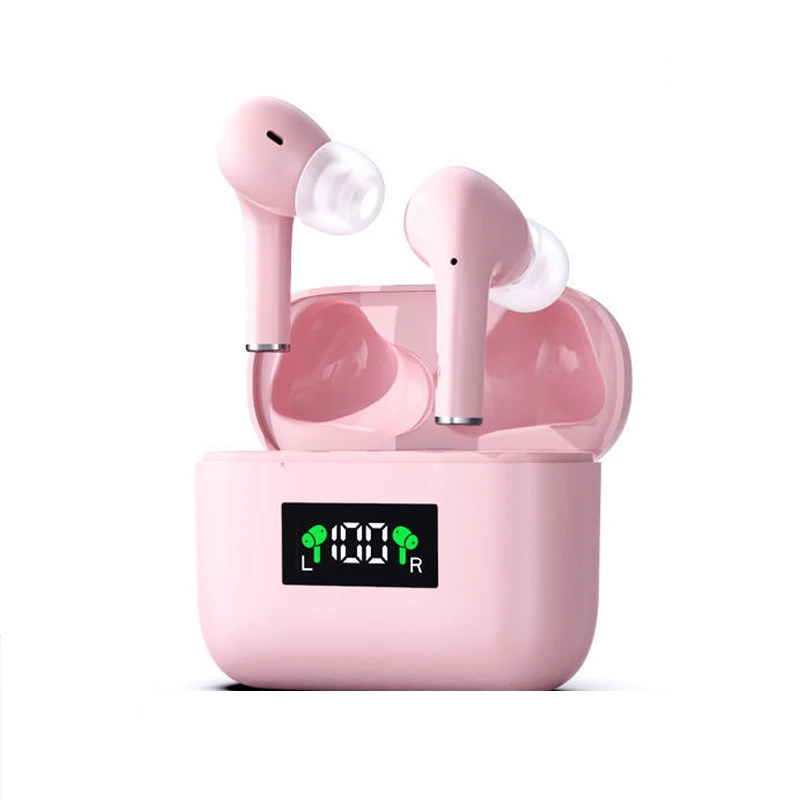 

True Wireless Stereo Headphone Phone Hands-free Touch Sensor Earbud with Type-c Port LED Charging Case BT V5.0 Earphone, Black, white, pink headphones