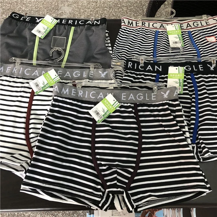 

0.56 Dollars NK157 Fashion Black and white stripes design men underwear cotton, boxershorts, boxers for men breathable, Mix color