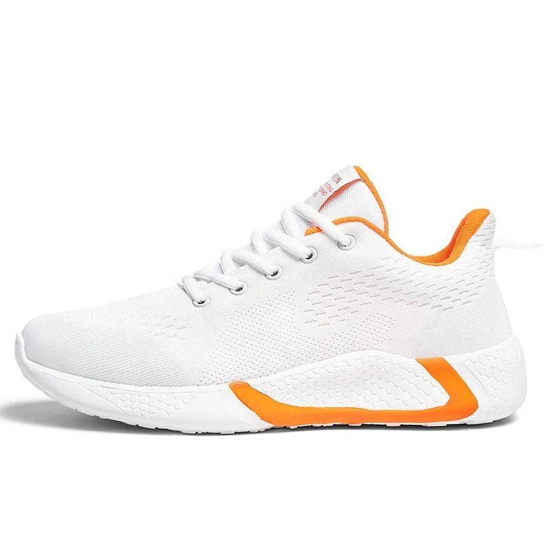 

Summer Modern High Quality Non-slip Breathable Soft Sport Sneaker Shoes for Men Women, Black, white, orange