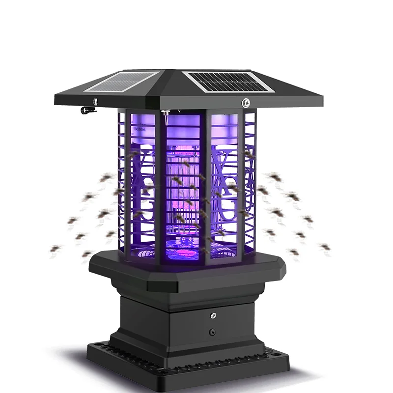 

Solar LED Light Bug Zapper Waterproof Anti Mosquito Outdoor Garden Bug Zapper Insect Pest Control Solar Mosquito Killer Lamp