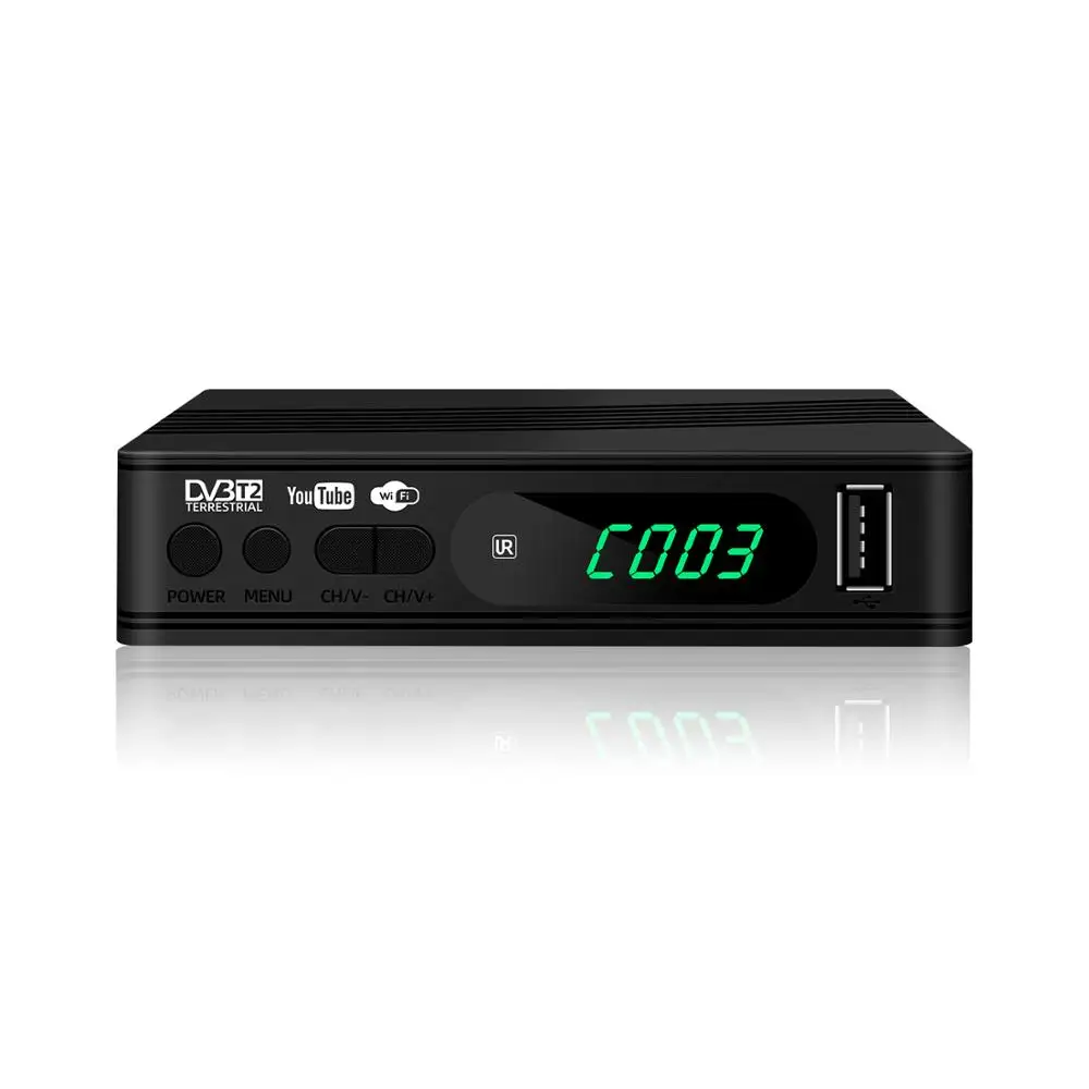 

Junuo Supplier h.264 decoder Digital Tv Set Top Box with Wifi Youtube