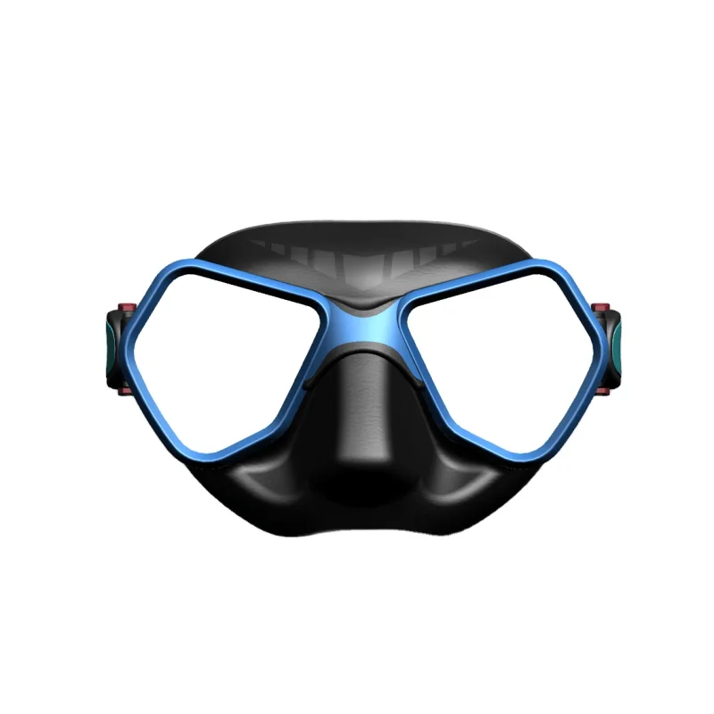 

Good quality tempered glass silicone skirt low volume 65CC anti-fog optional scuba deep diving mask